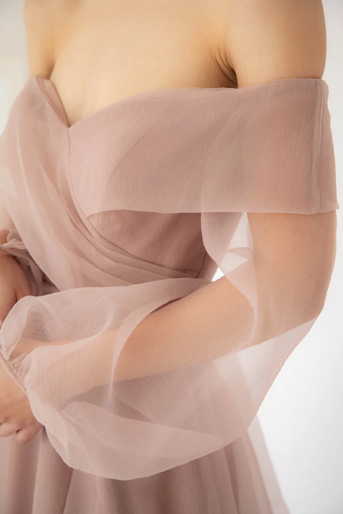 FINAL SALE: Rana Gown In Blush by HSH