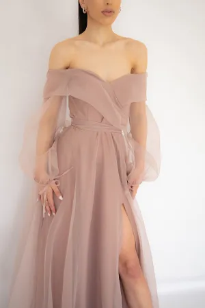FINAL SALE: Rana Gown In Blush by HSH
