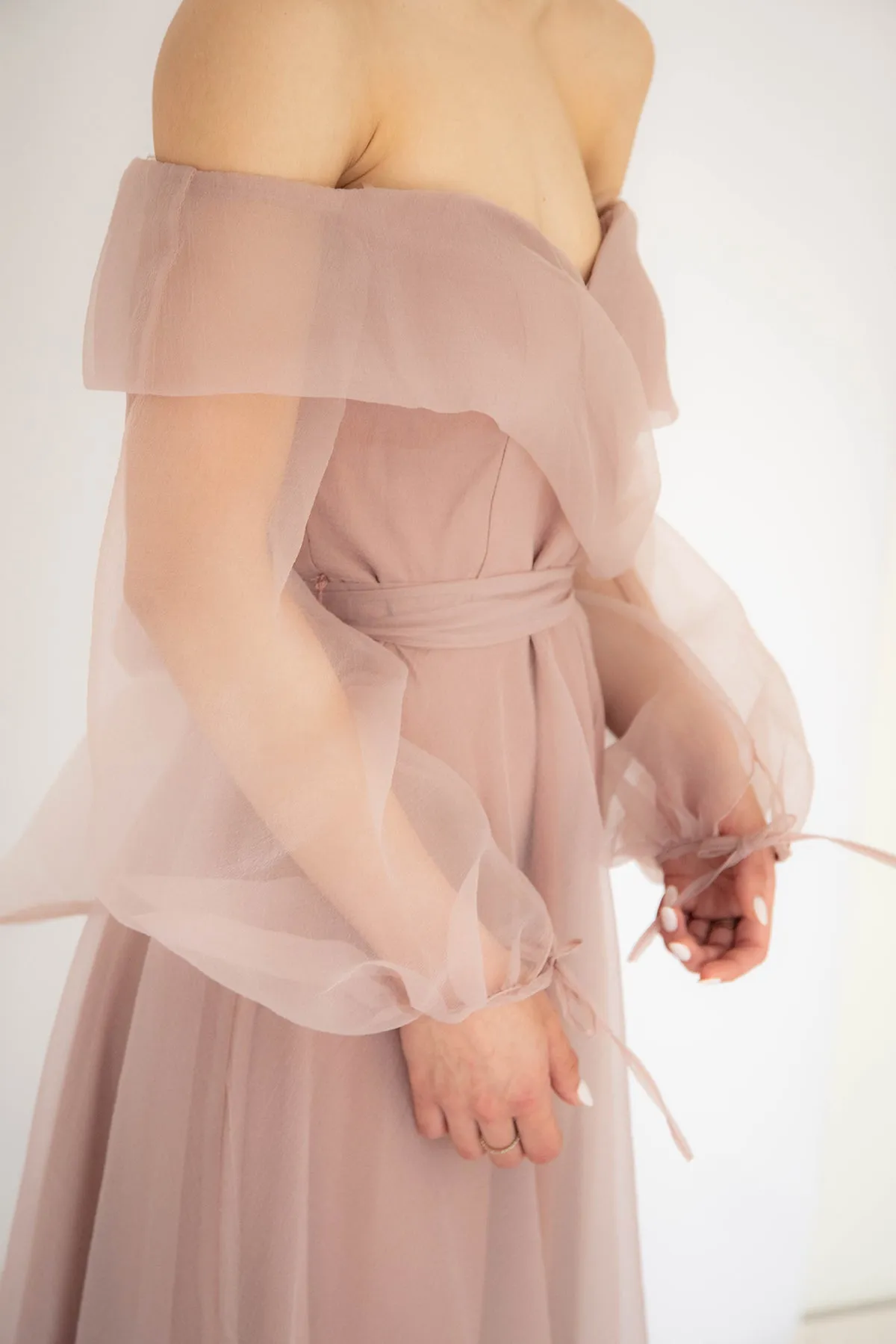 FINAL SALE: Rana Gown In Blush by HSH