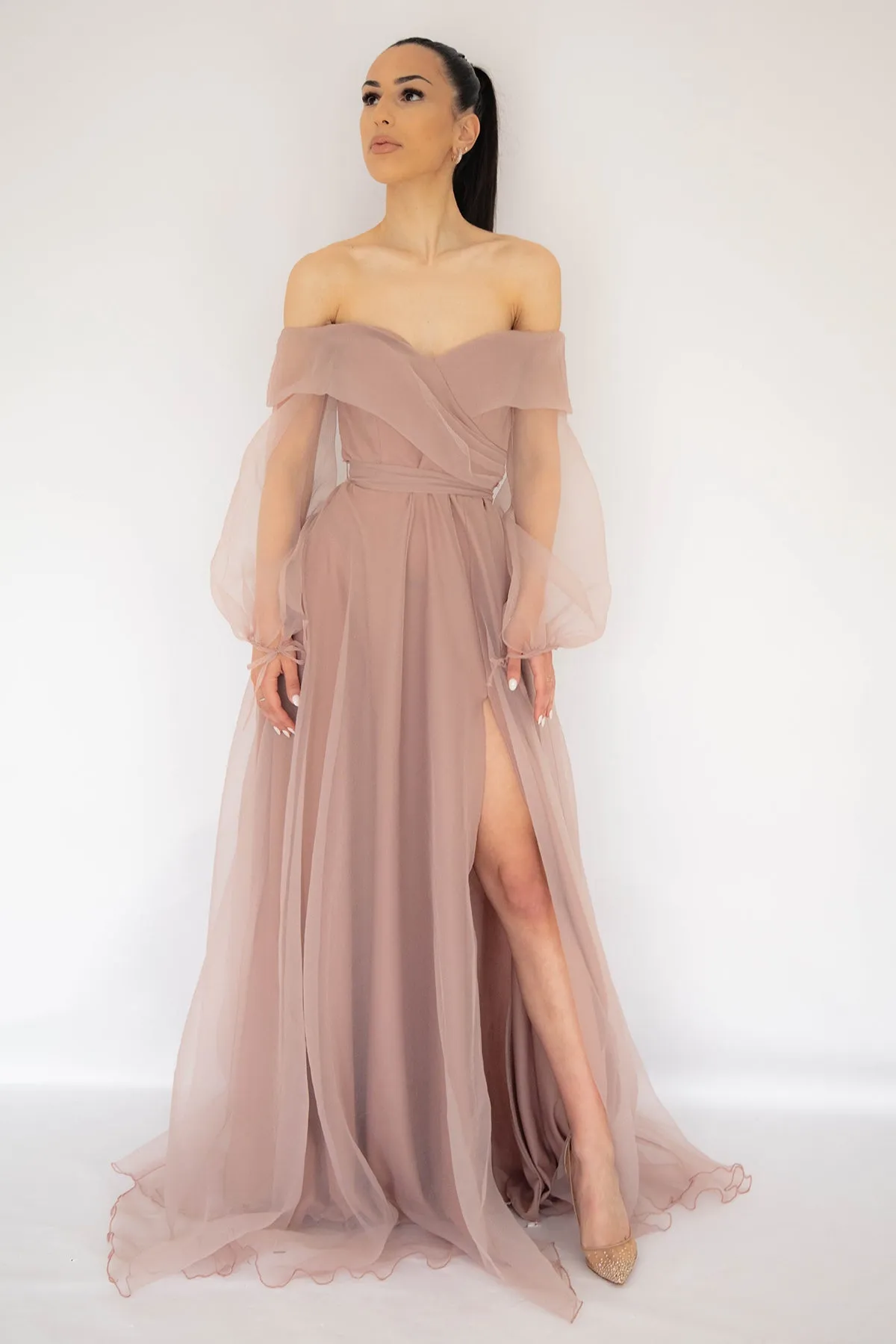 FINAL SALE: Rana Gown In Blush by HSH