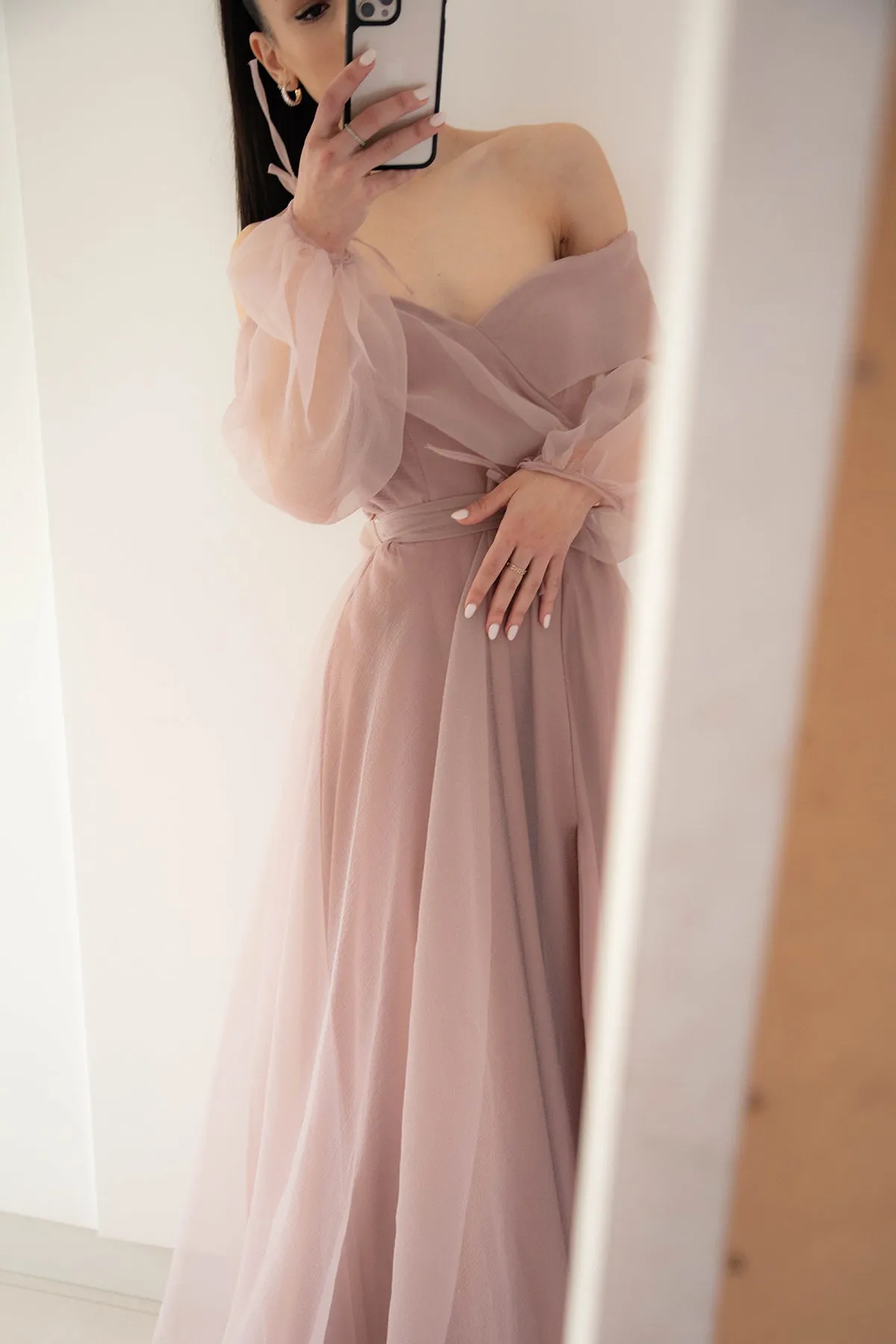 FINAL SALE: Rana Gown In Blush by HSH