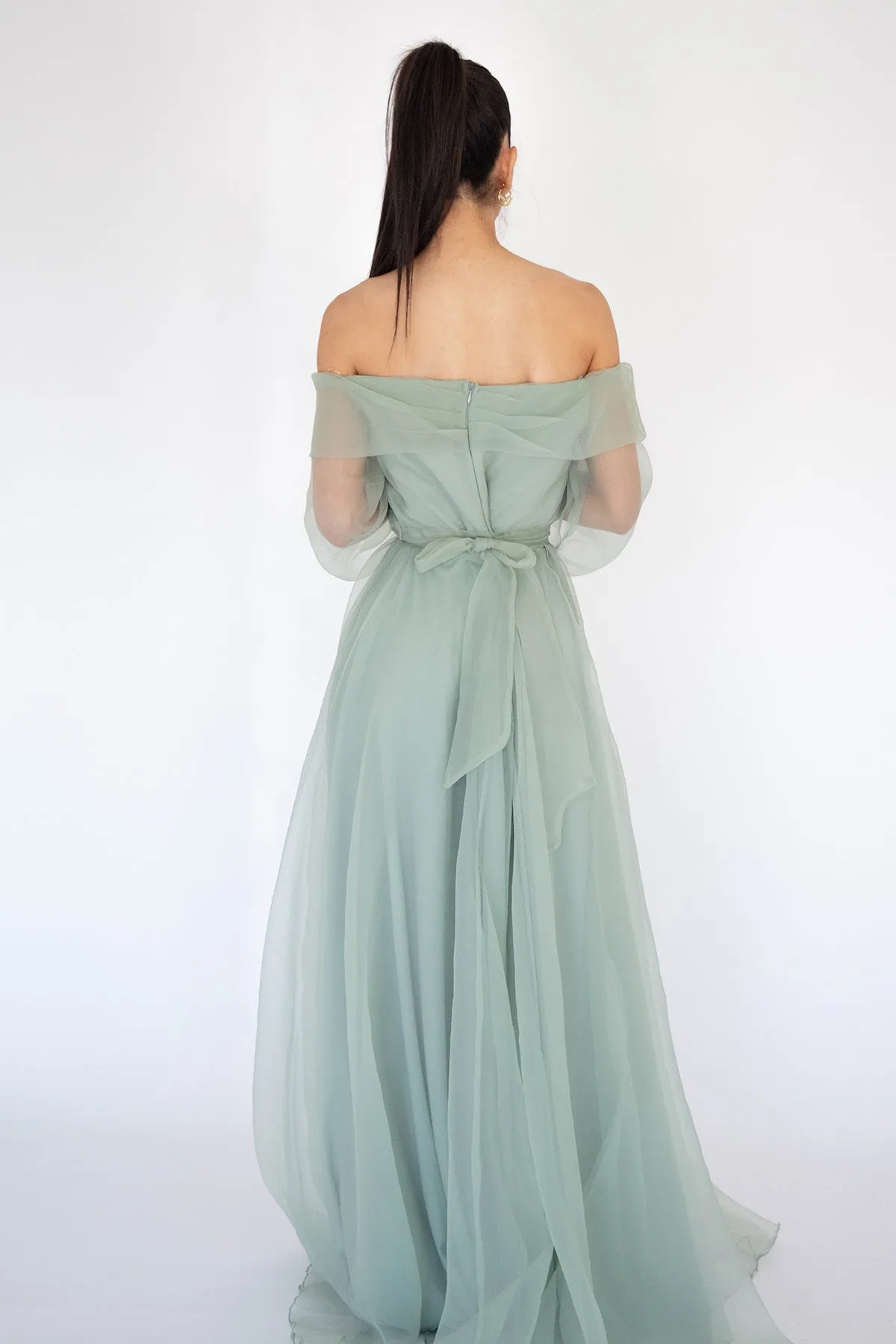 FINAL SALE: Rana Gown In Sage by HSH