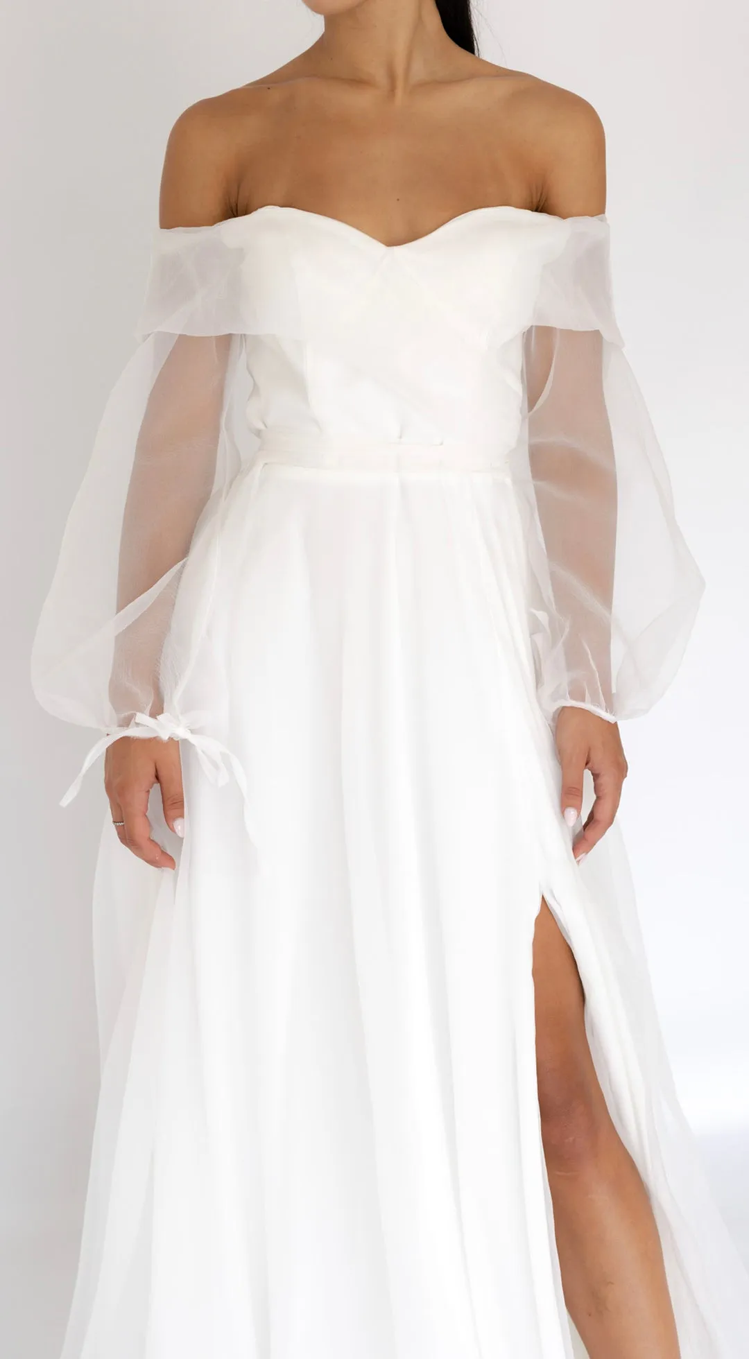 FINAL SALE: Rana Gown In White by HSH