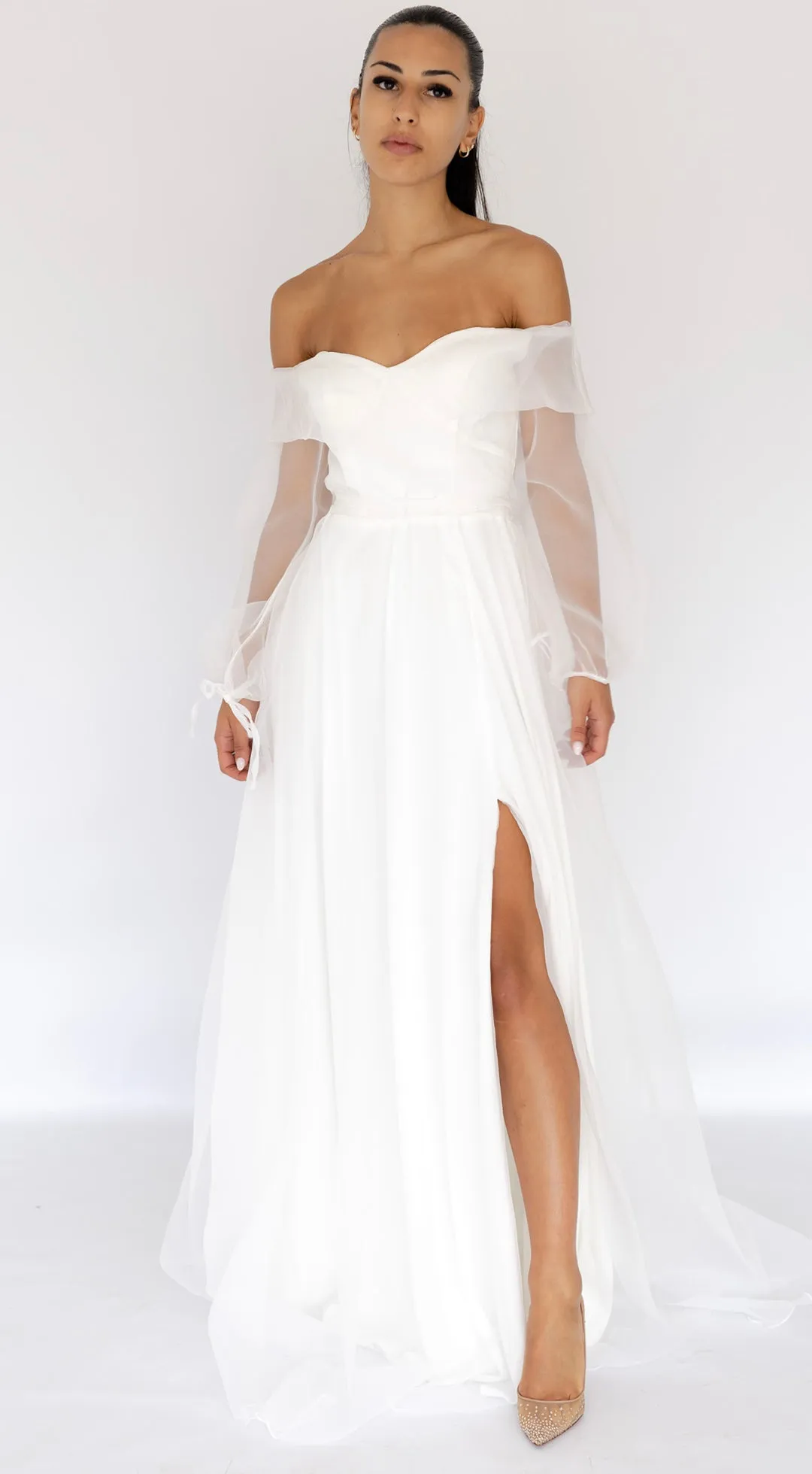 FINAL SALE: Rana Gown In White by HSH