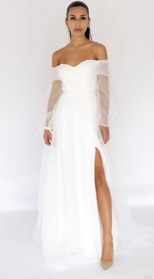 FINAL SALE: Rana Gown In White by HSH