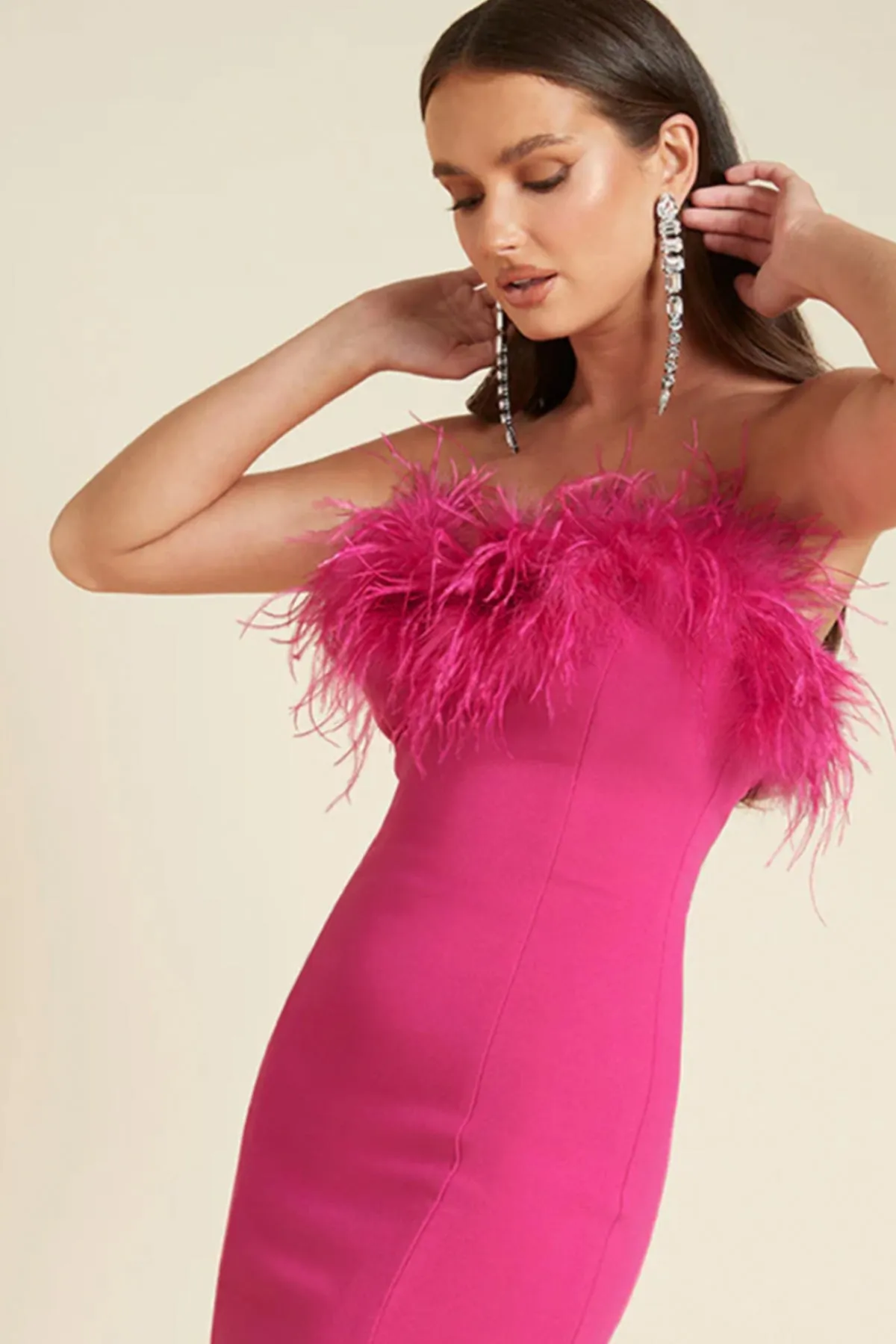 FINAL SALE: Valentina Mini Dress Fuschia