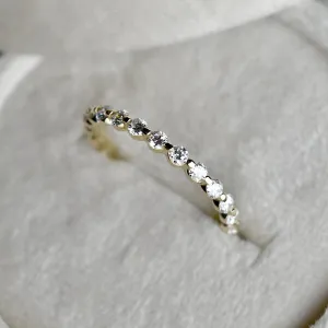 Floating Diamond Partial Eternity Band