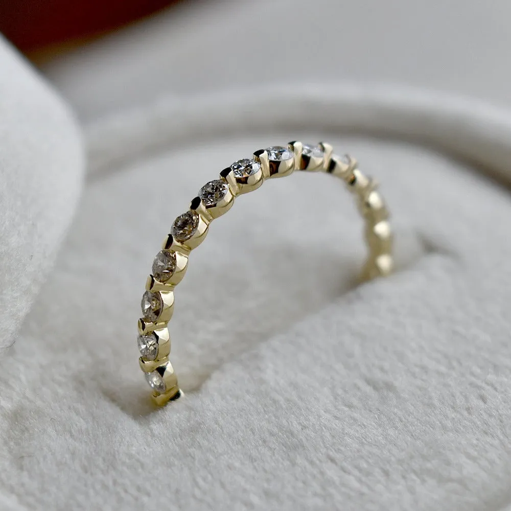 Floating Diamond Partial Eternity Band