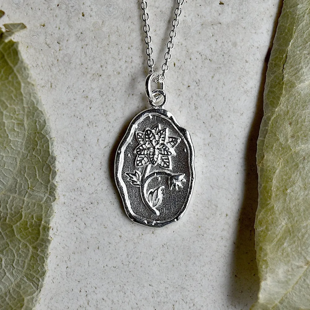 Flower of the Month Talisman Necklace
