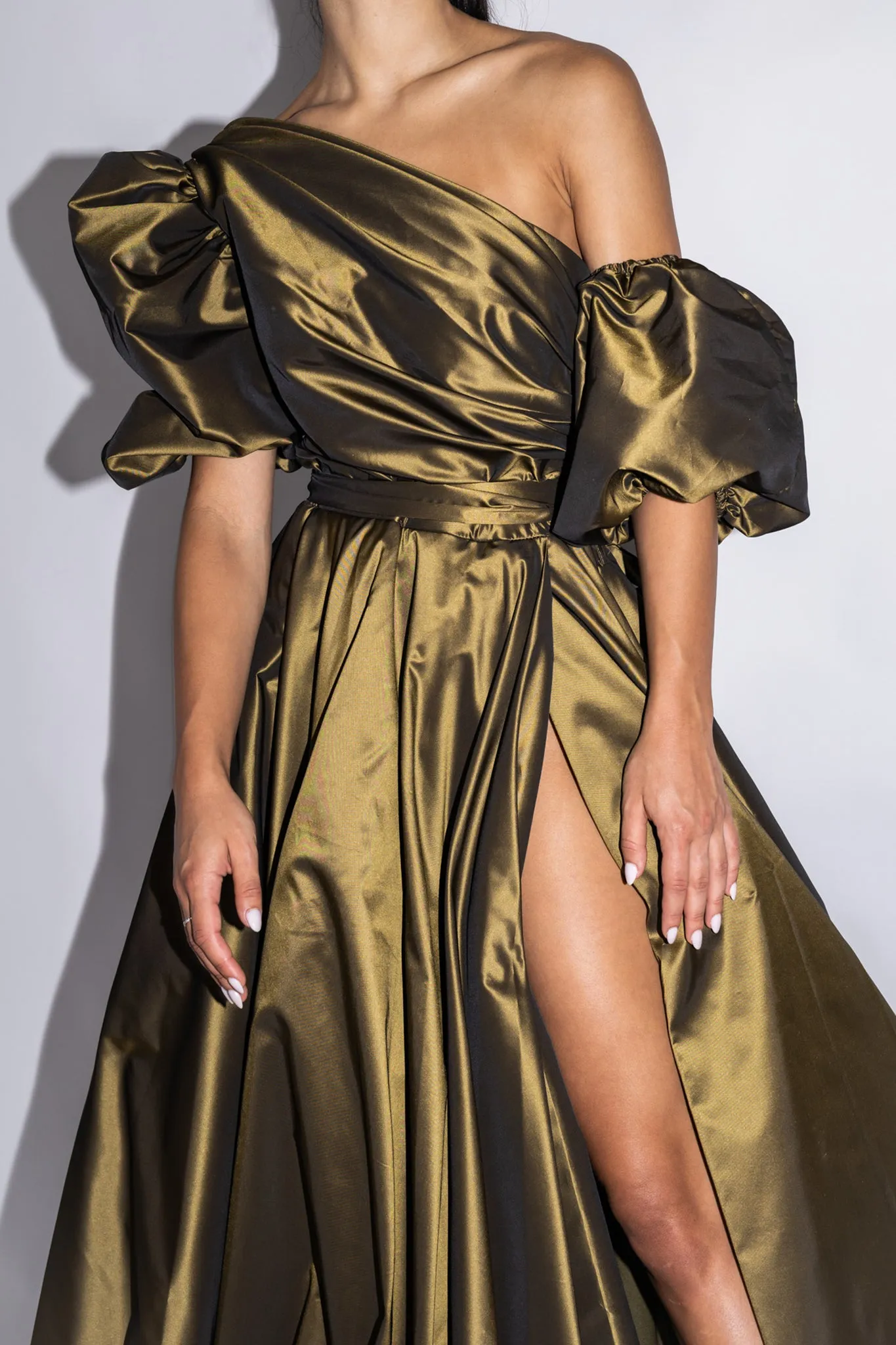 Fragrance Gown Khaki by HSH
