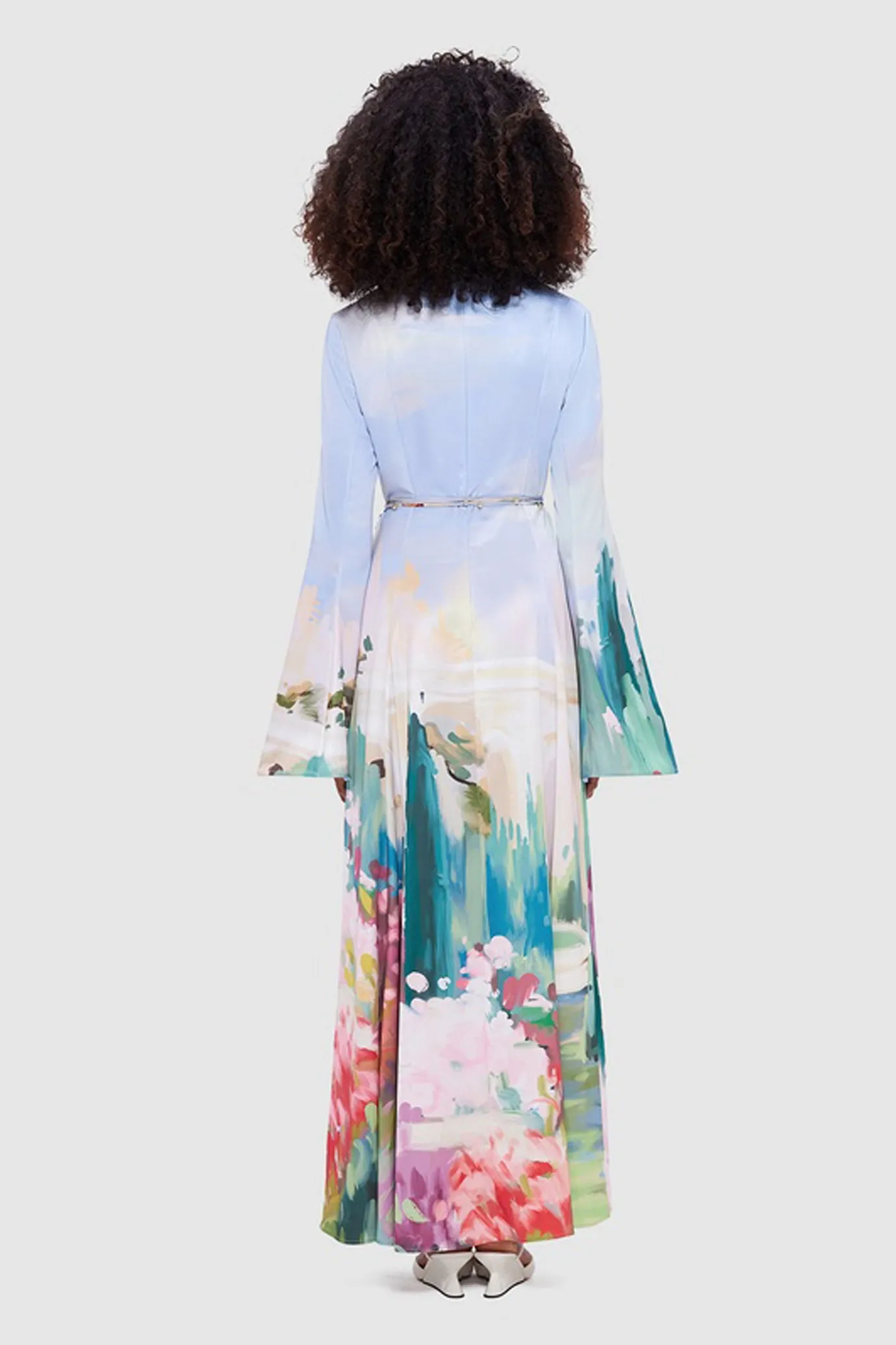 Francesca Maxi Dress Jardin Print by Leo Lin