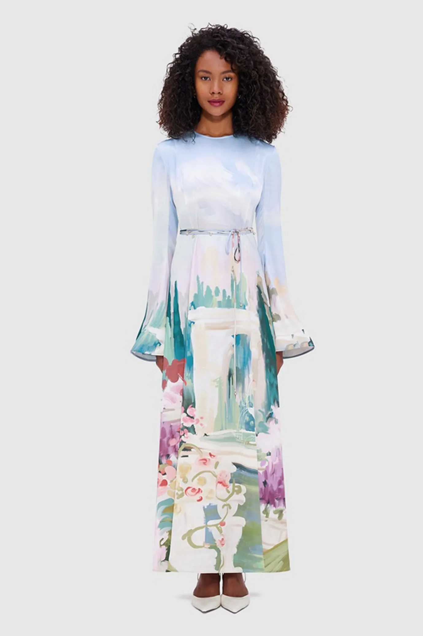 Francesca Maxi Dress Jardin Print by Leo Lin