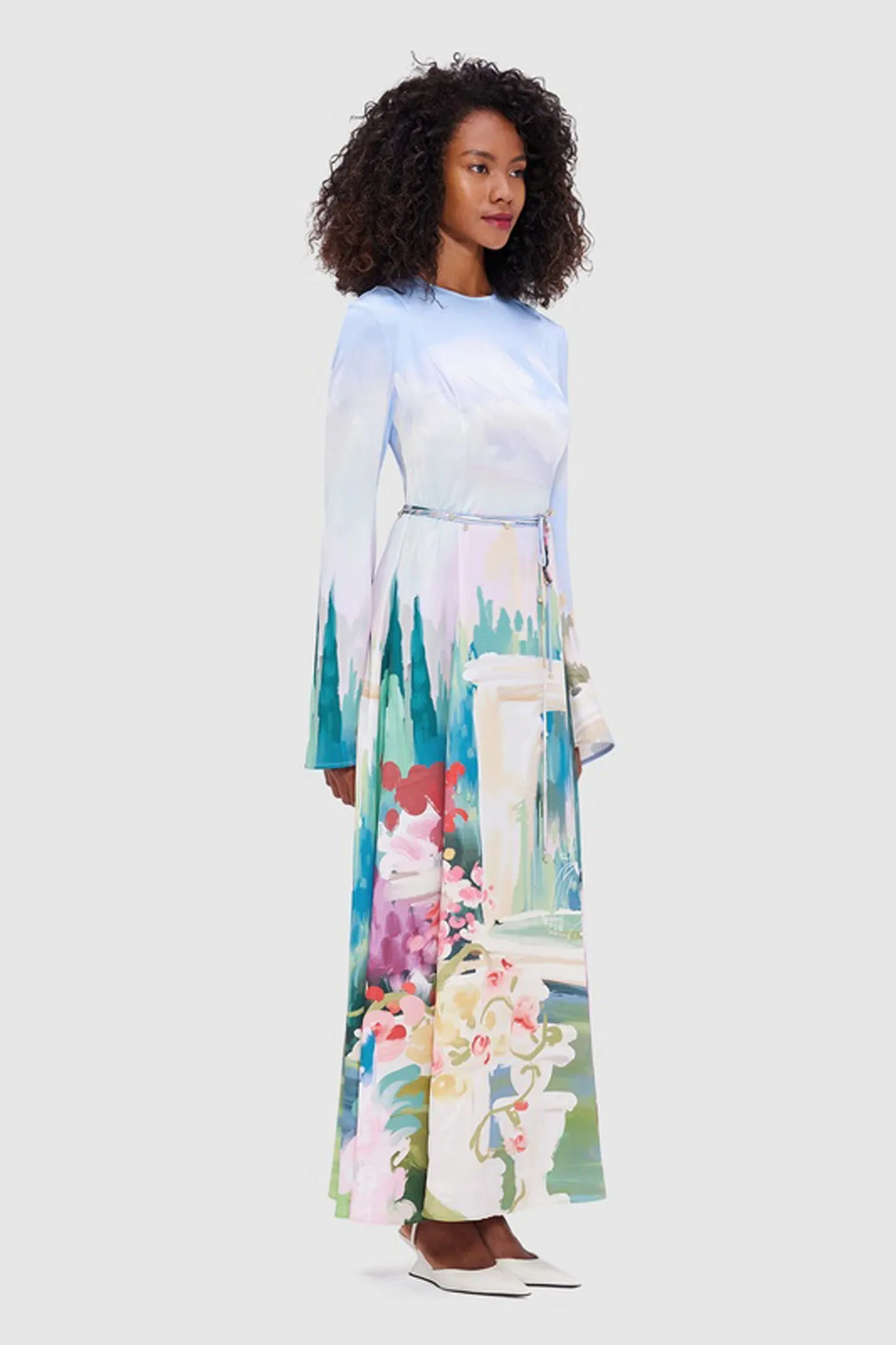 Francesca Maxi Dress Jardin Print by Leo Lin