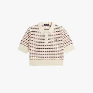Fred Perry Boucle Knitted Polo Shirt