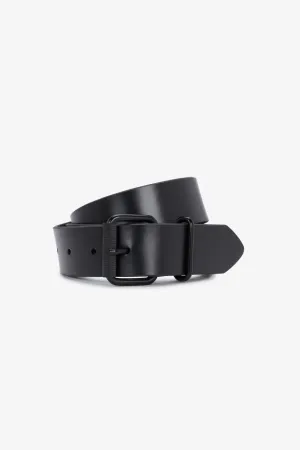 Fred Perry Box Leather Belt : Black