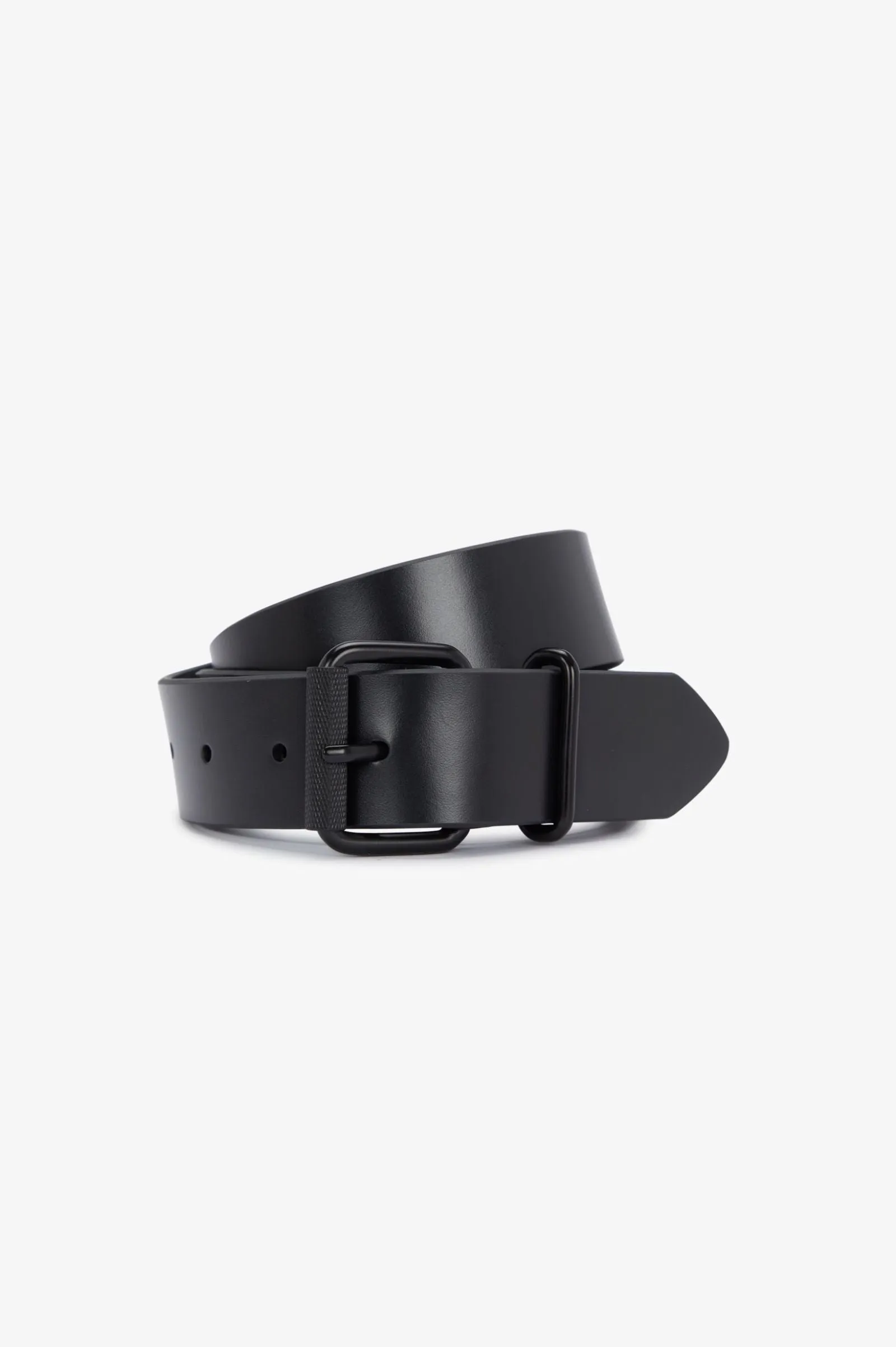 Fred Perry Box Leather Belt : Black