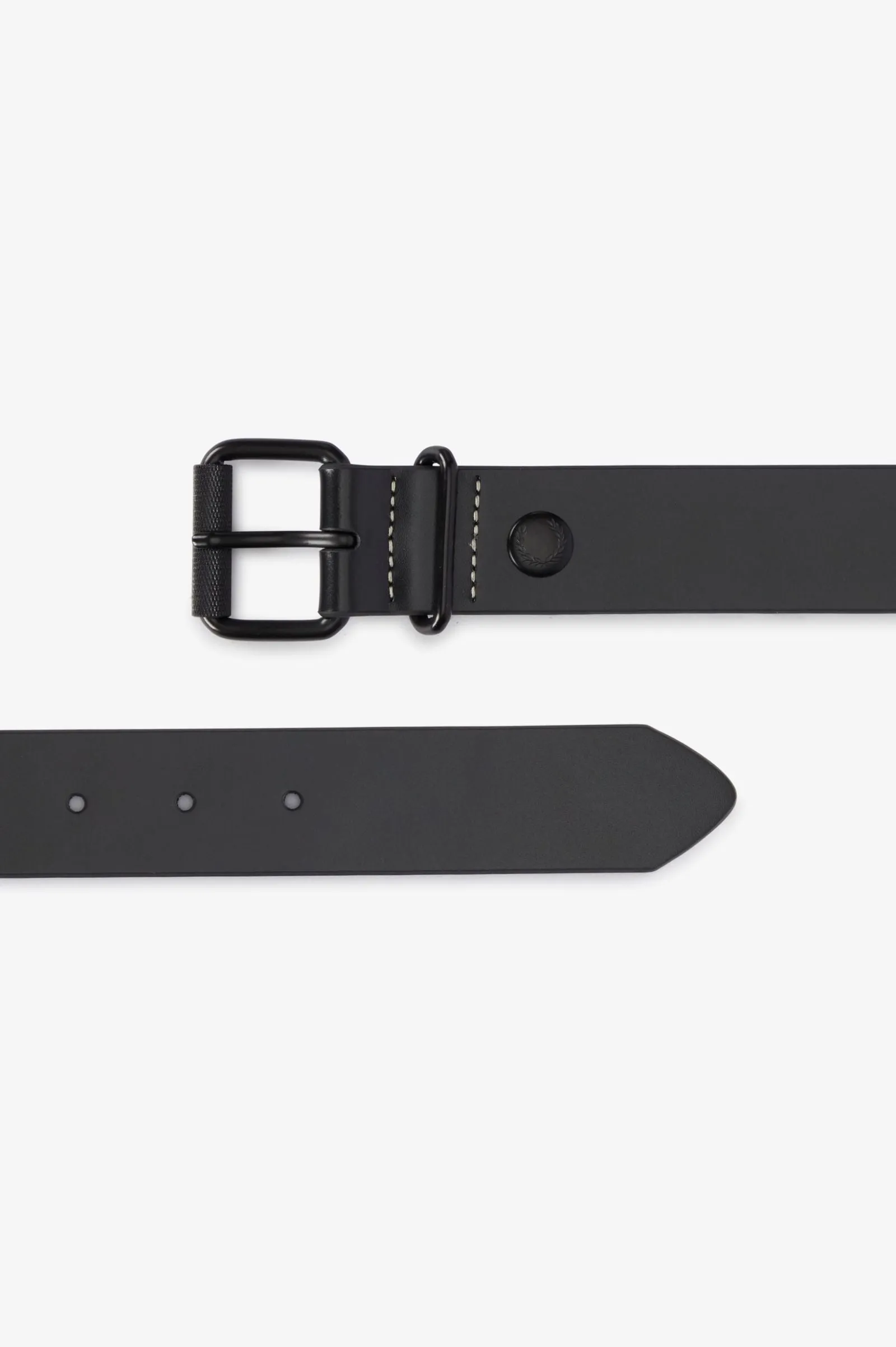 Fred Perry Box Leather Belt : Black