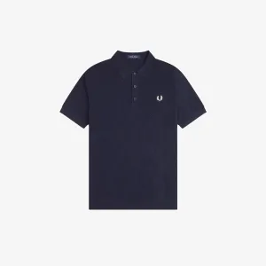 Fred Perry Cable Knitted Shirt-Navy-K9748-608