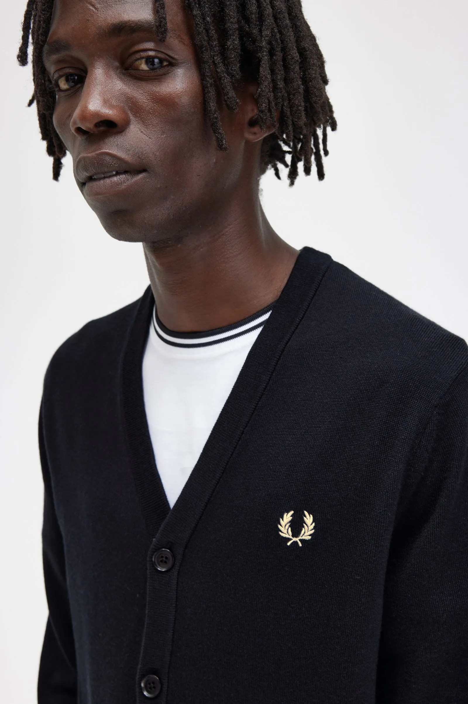 Fred Perry Classic Cardigan : Black