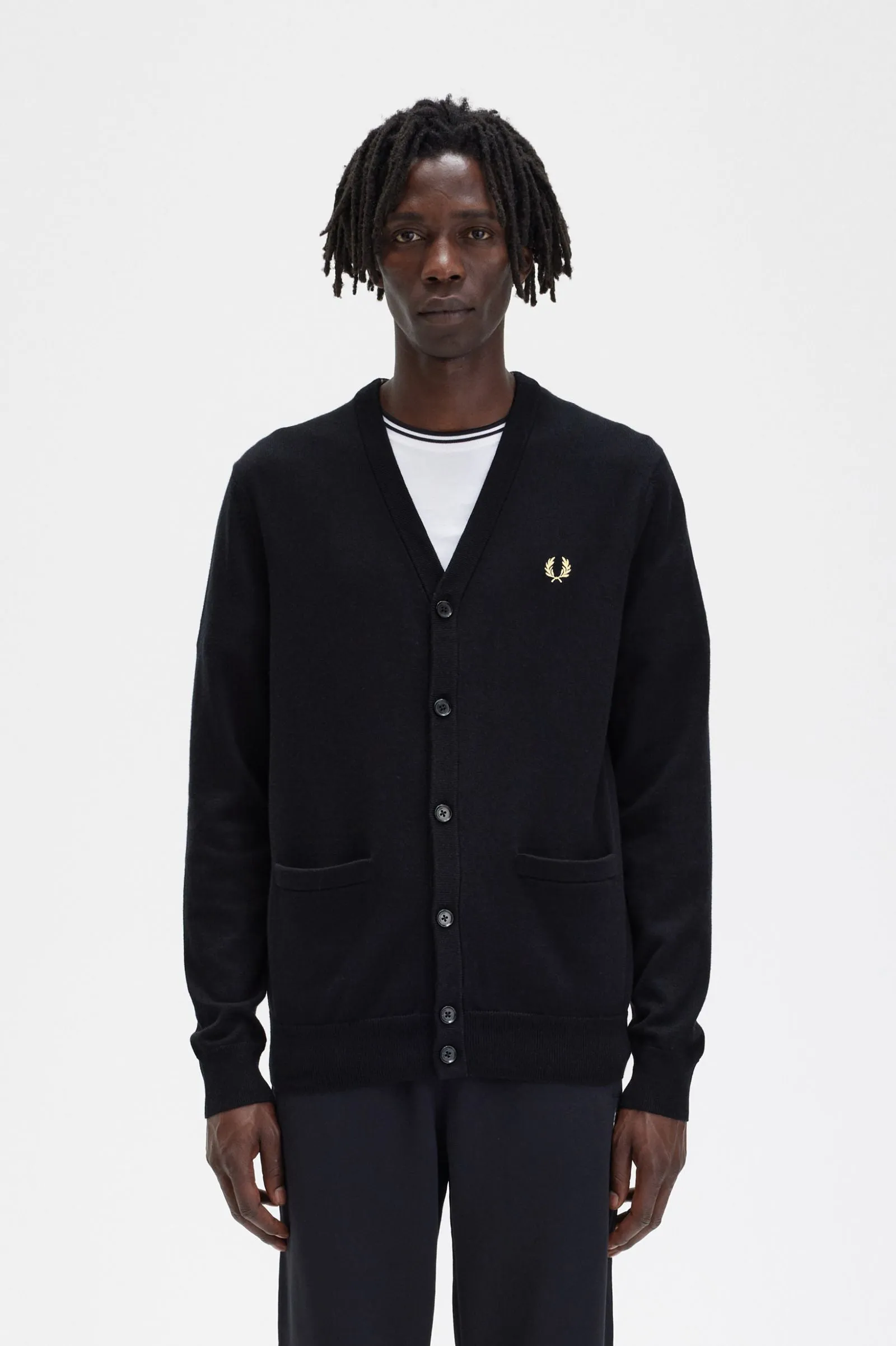 Fred Perry Classic Cardigan : Black