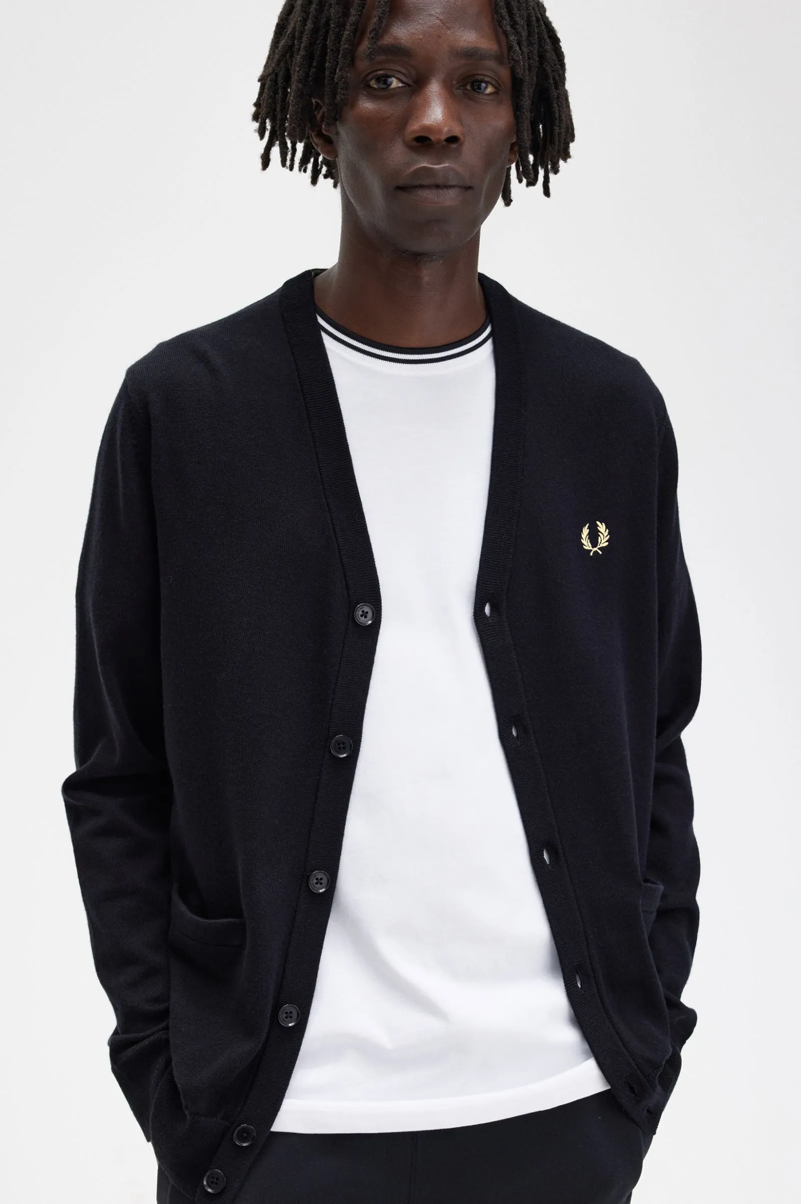 Fred Perry Classic Cardigan : Black