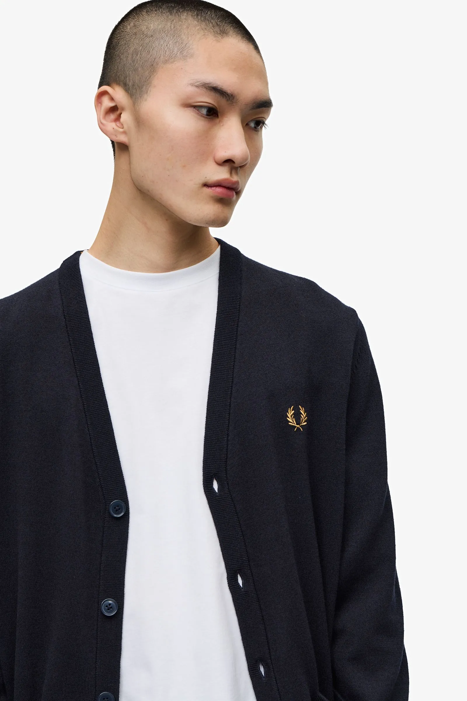 Fred Perry Classic Cardigan : Navy