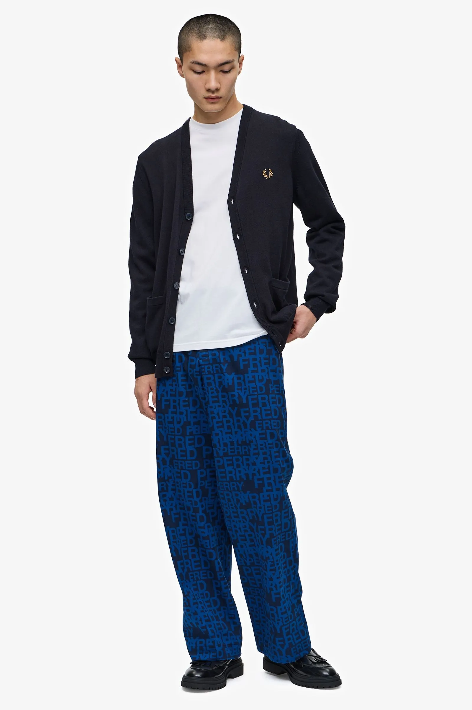 Fred Perry Classic Cardigan : Navy