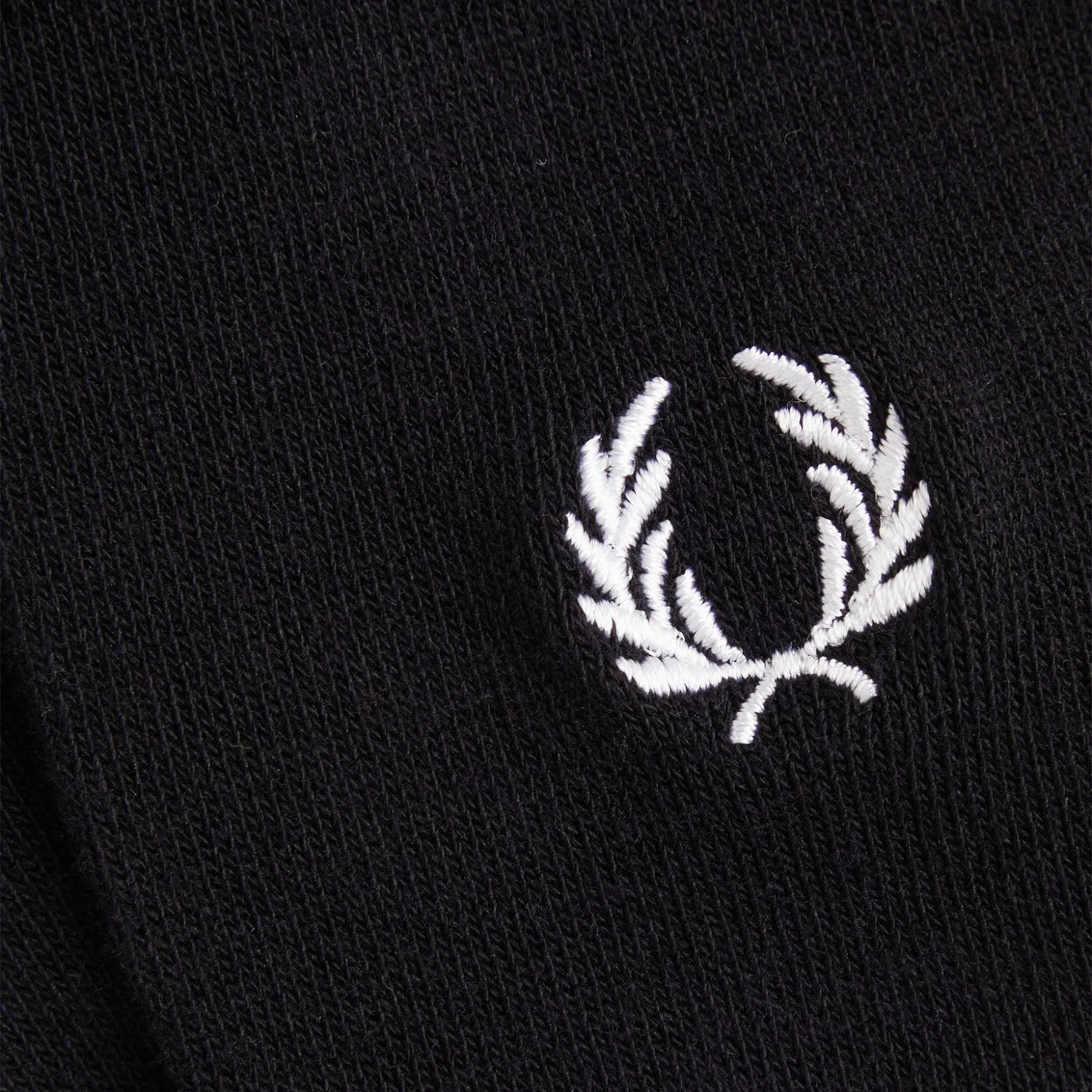 Fred Perry Classic Laurel Wreath Sock Black, Snow White