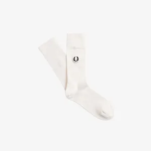 Fred Perry Classic Laurel Wreath Sock Snow White, Black