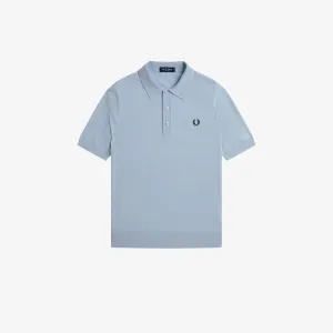 Fred Perry Cotton Knitted Shirt-Light Smoke-K9725-146