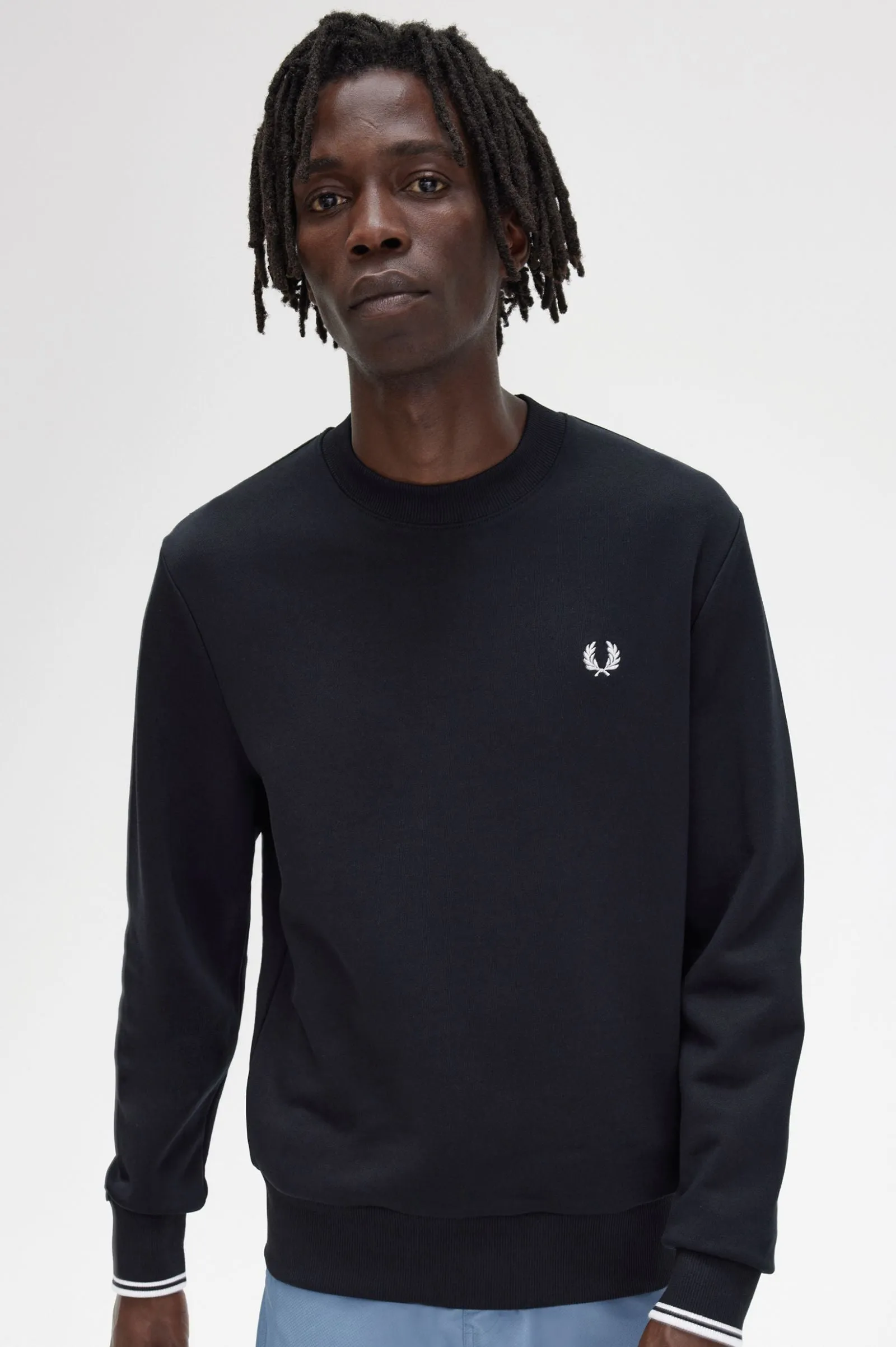 Fred Perry Crew Neck Sweatshirt : Black