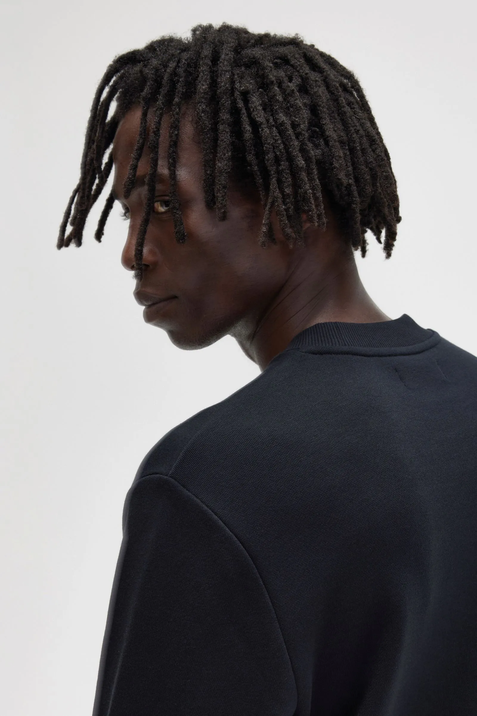 Fred Perry Crew Neck Sweatshirt : Black