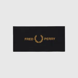 Fred Perry FLP Towel : Black/Dark Caramel