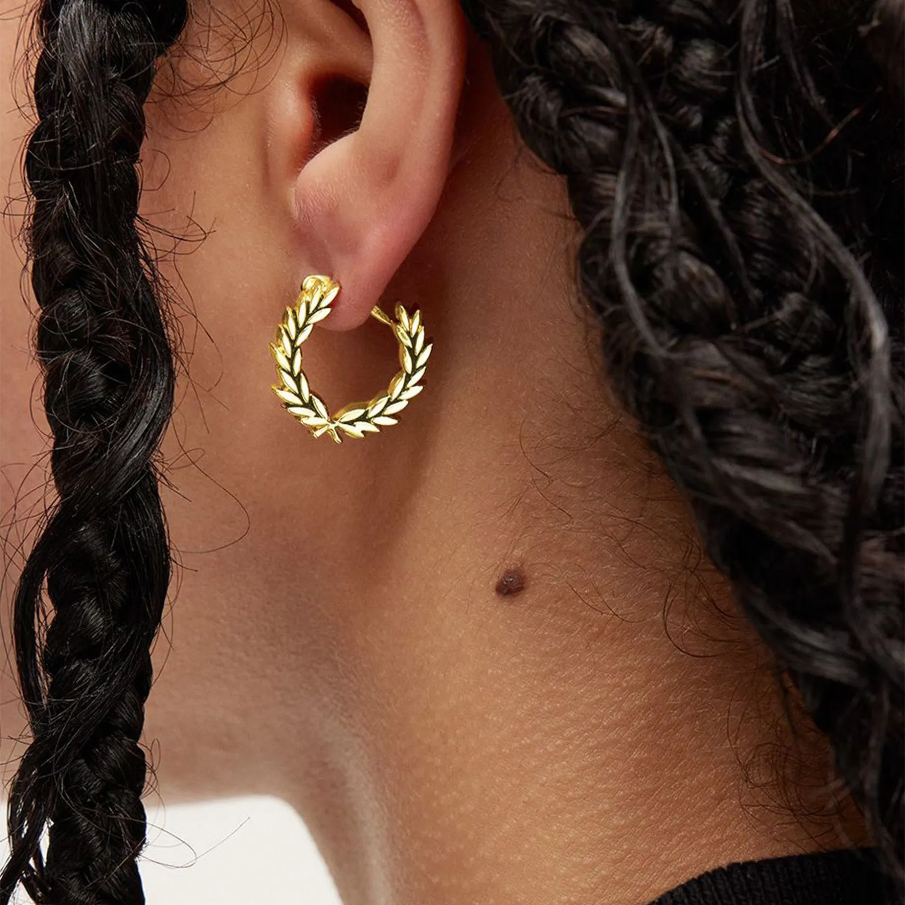 Fred Perry Laurel Wreath Mini Earrings