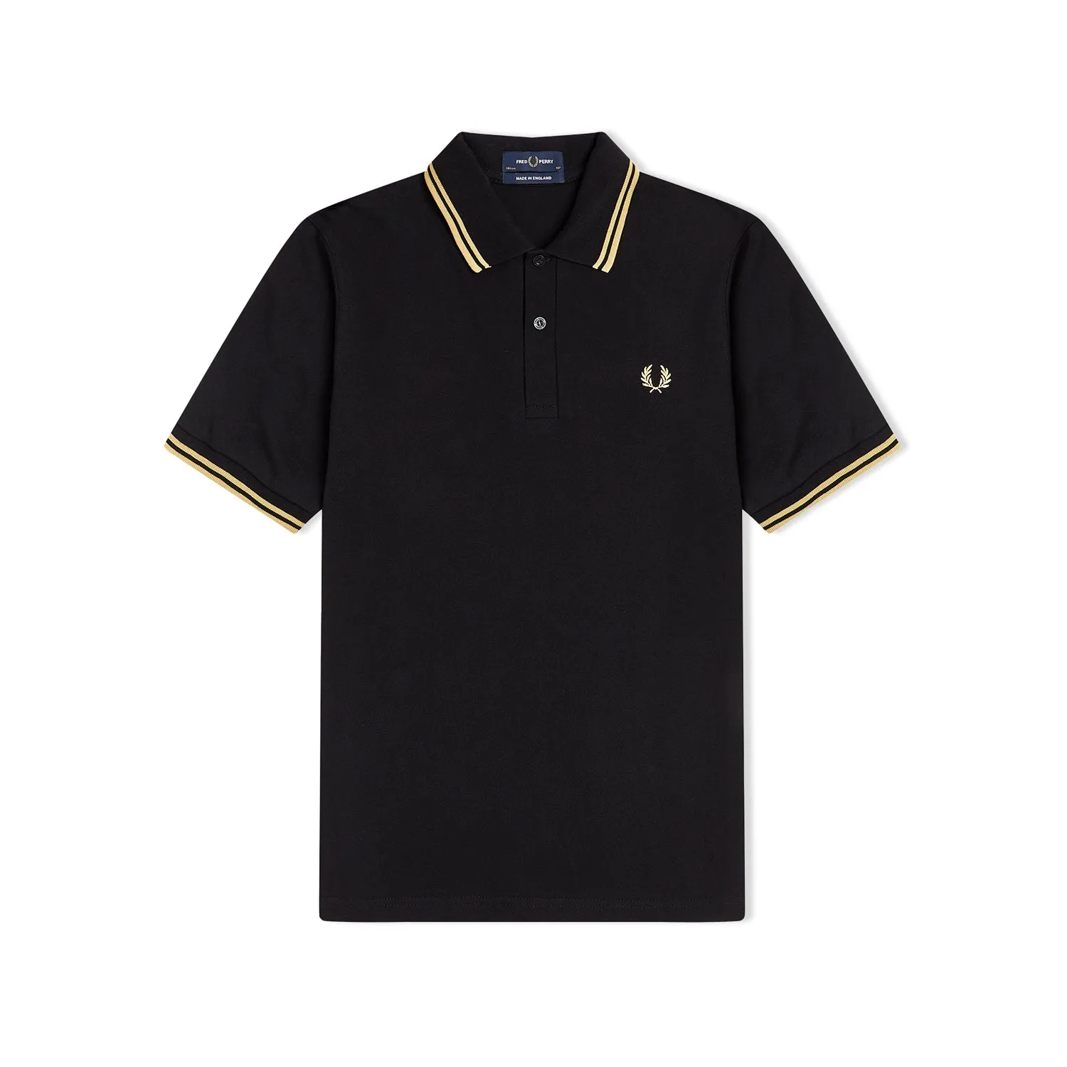 Fred Perry Made in England Twin Tipped Polo : Black