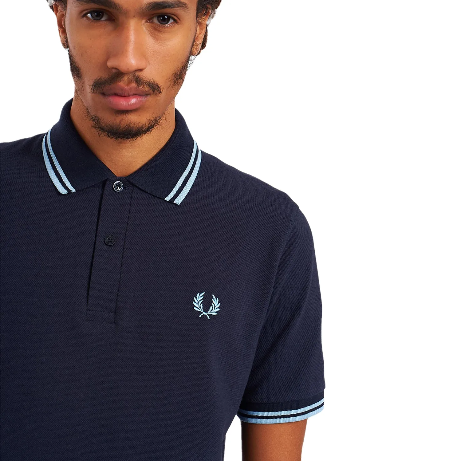 Fred Perry Made in England Twin Tipped Polo : Navy