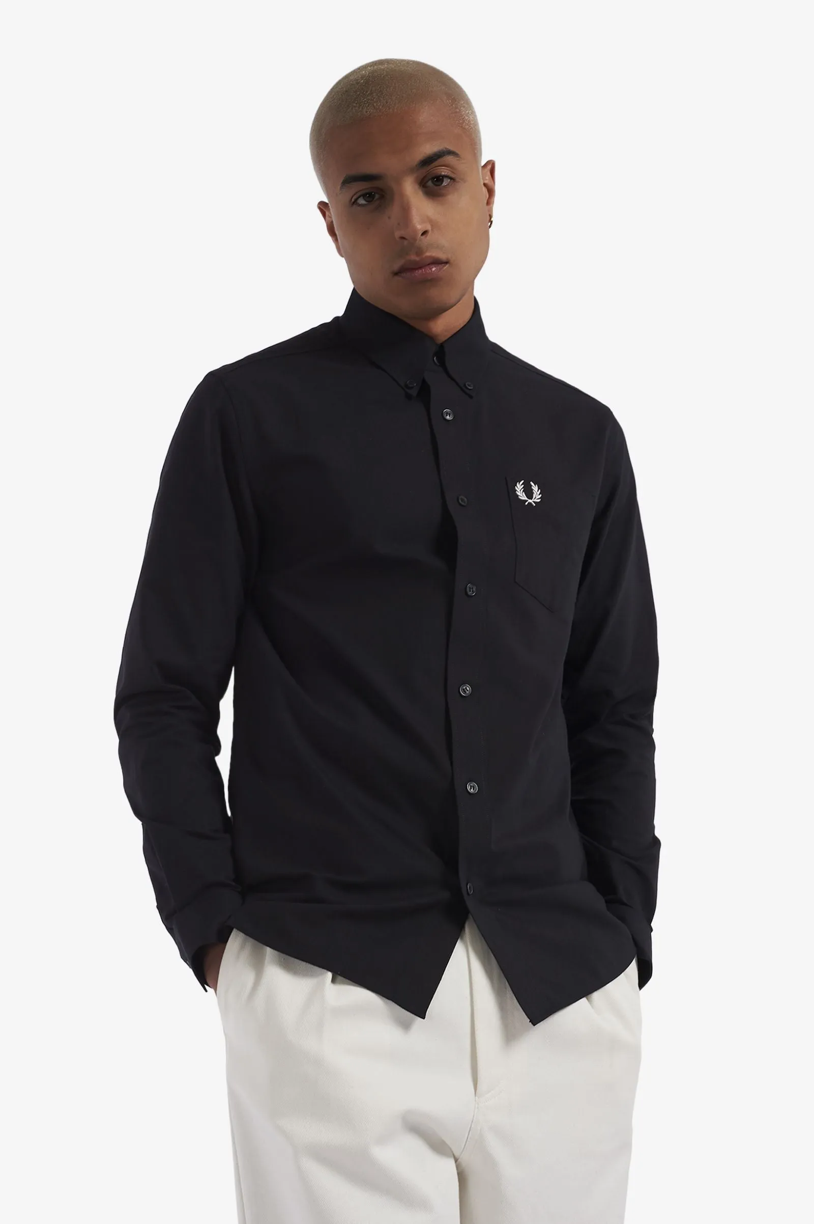 Fred Perry Oxford Shirt : Black