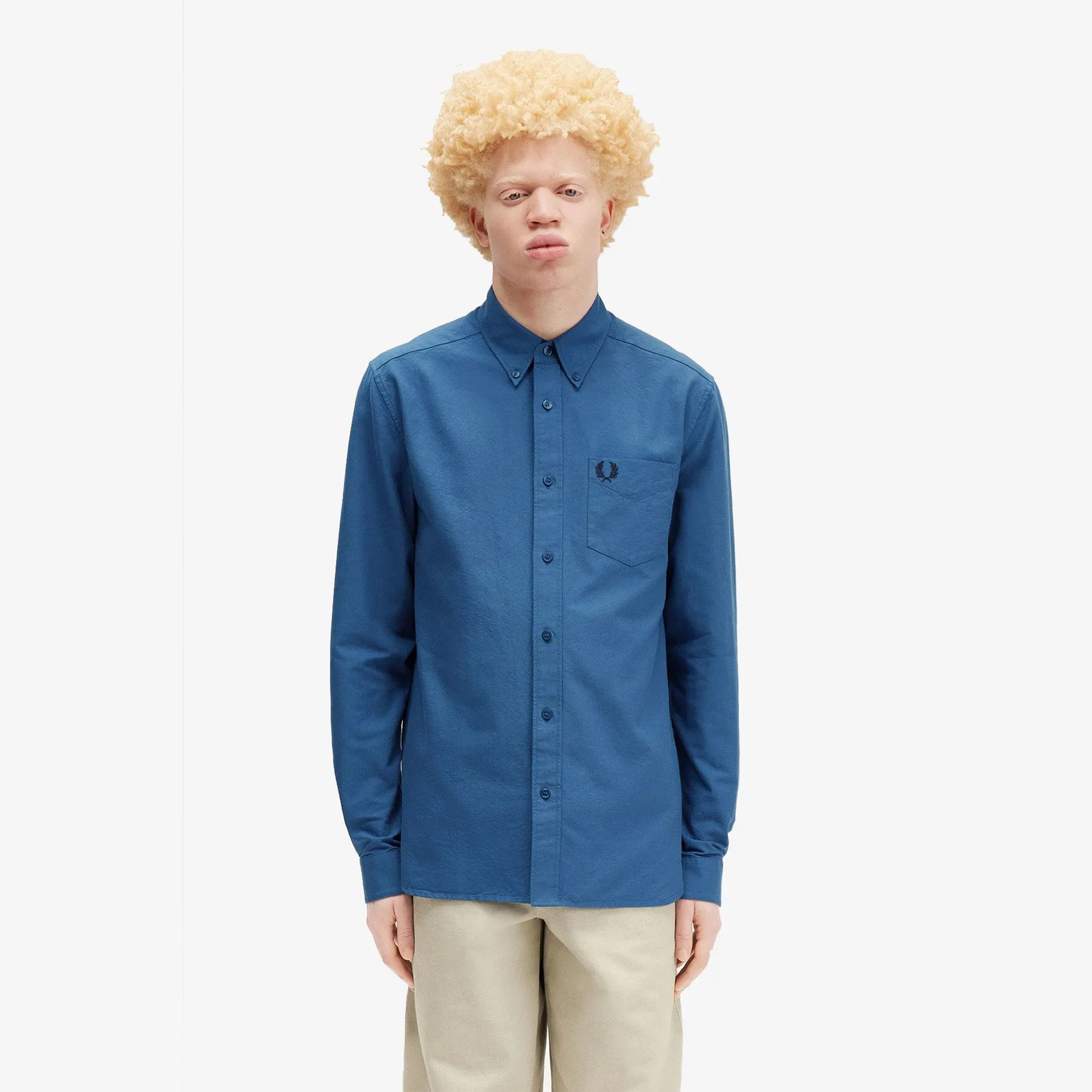Fred Perry Oxford Shirt Midnight Blue