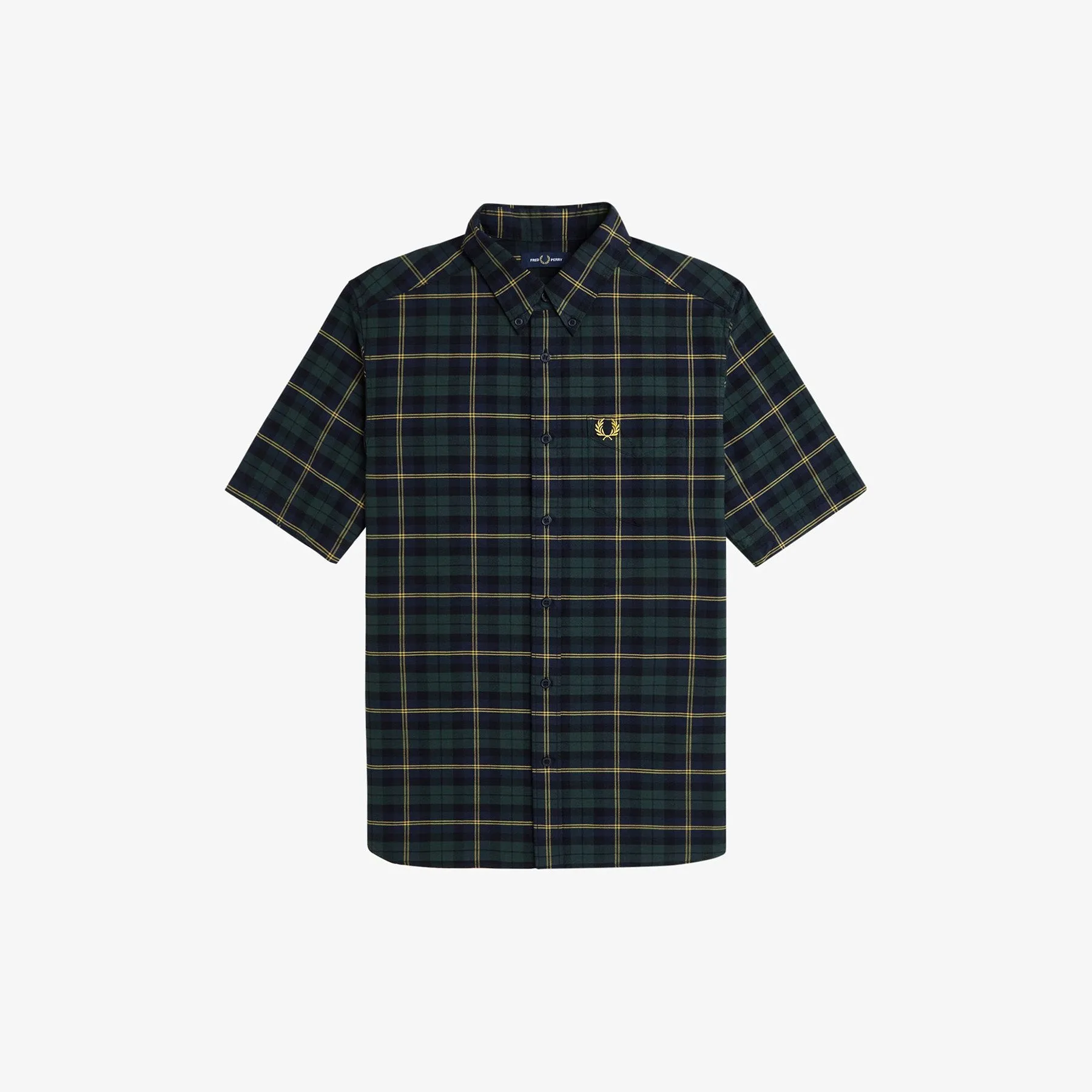 Fred Perry Oxford Tartan Short-Sleeve Shirt