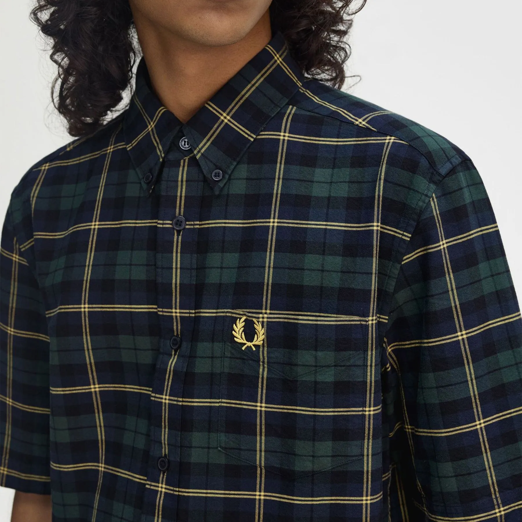 Fred Perry Oxford Tartan Short-Sleeve Shirt