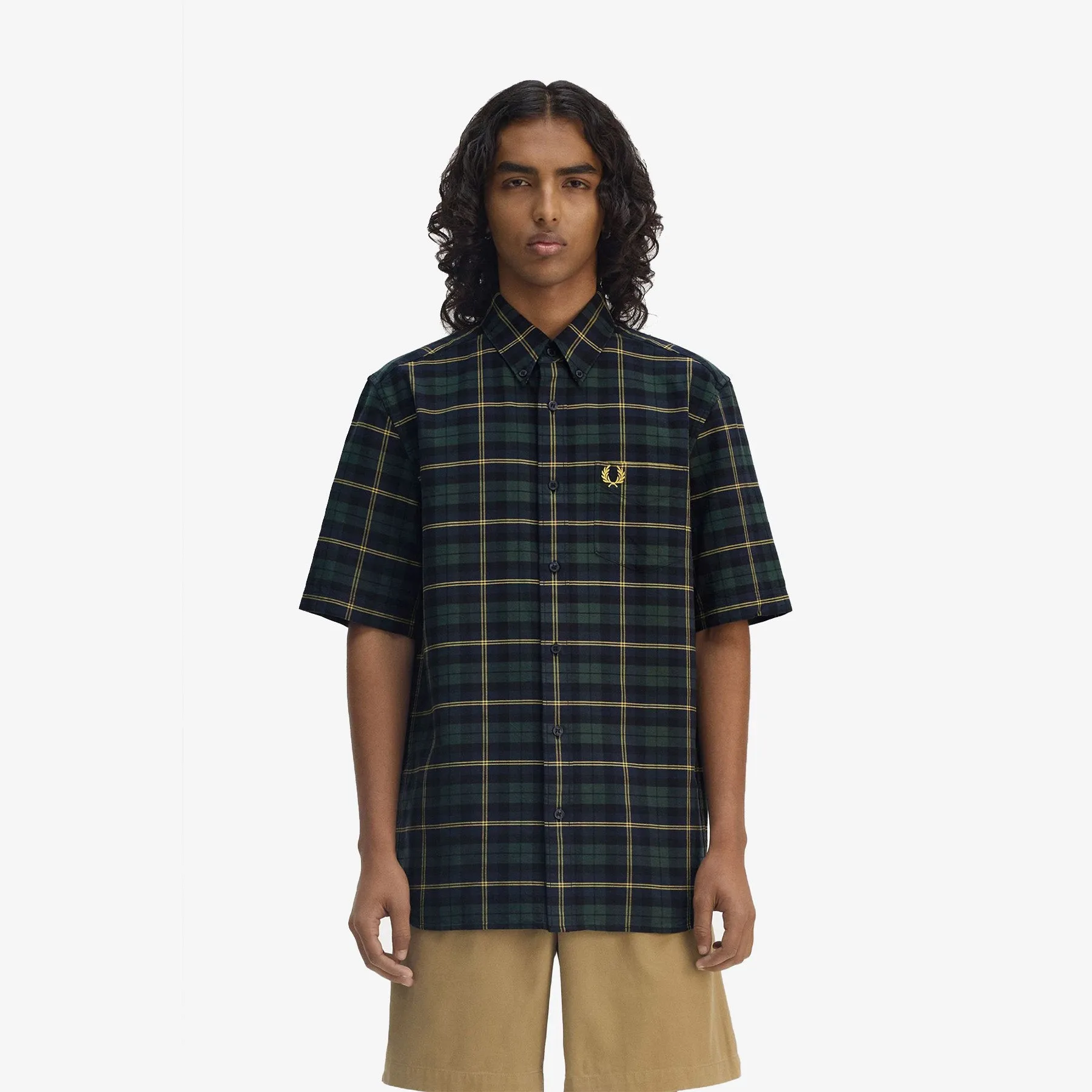 Fred Perry Oxford Tartan Short-Sleeve Shirt
