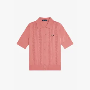 Fred Perry Pointelle Detail Knitted Shirt