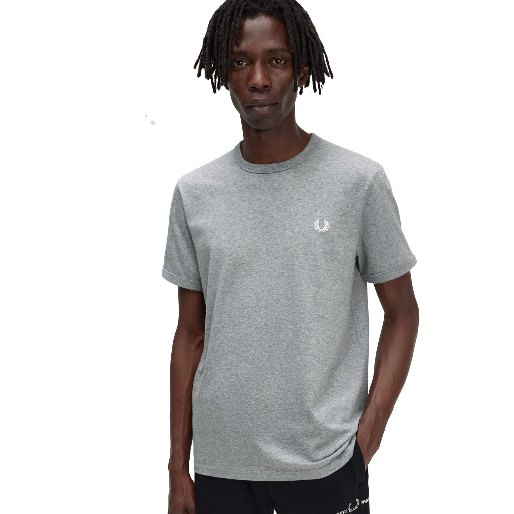 Fred Perry Ringer Tee : Steel Marl