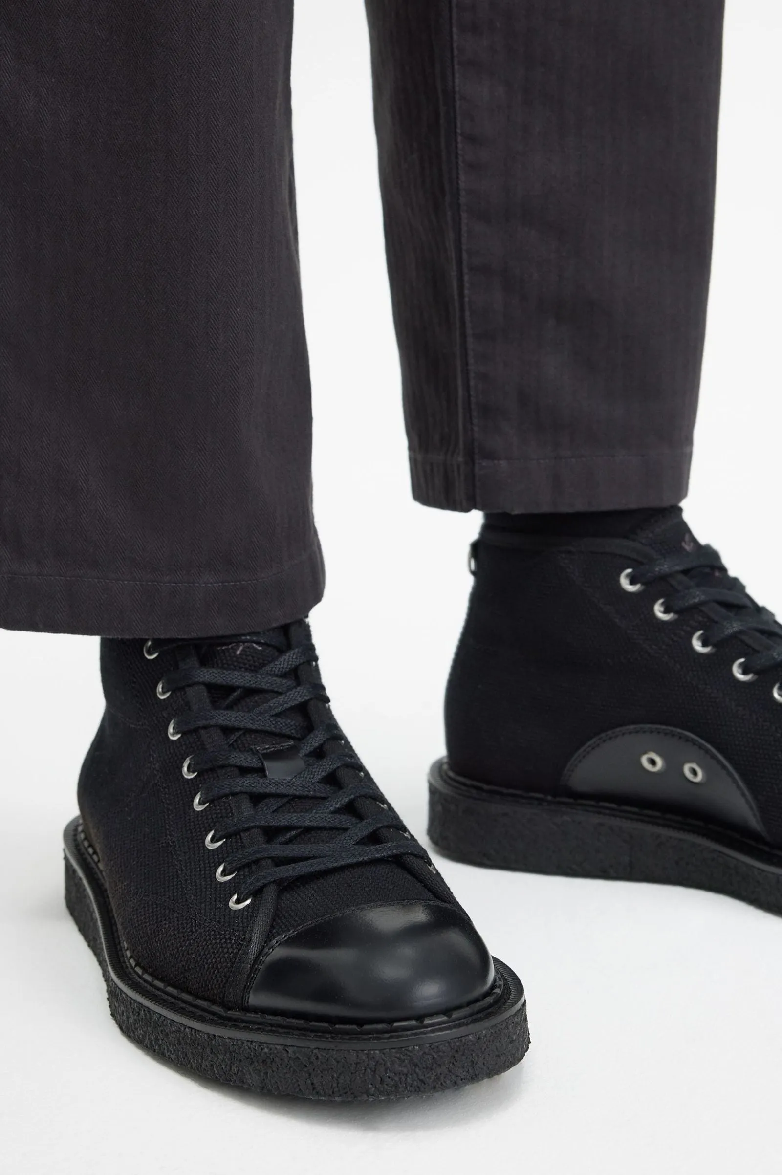 Fred Perry x George Cox Monkey Boot Heavy Canvas
