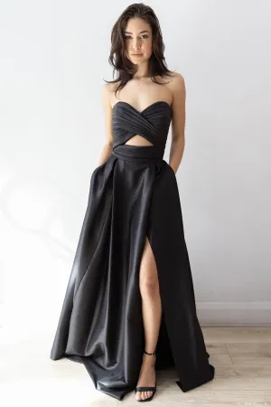 Hana Cutout Gown Black by HSH