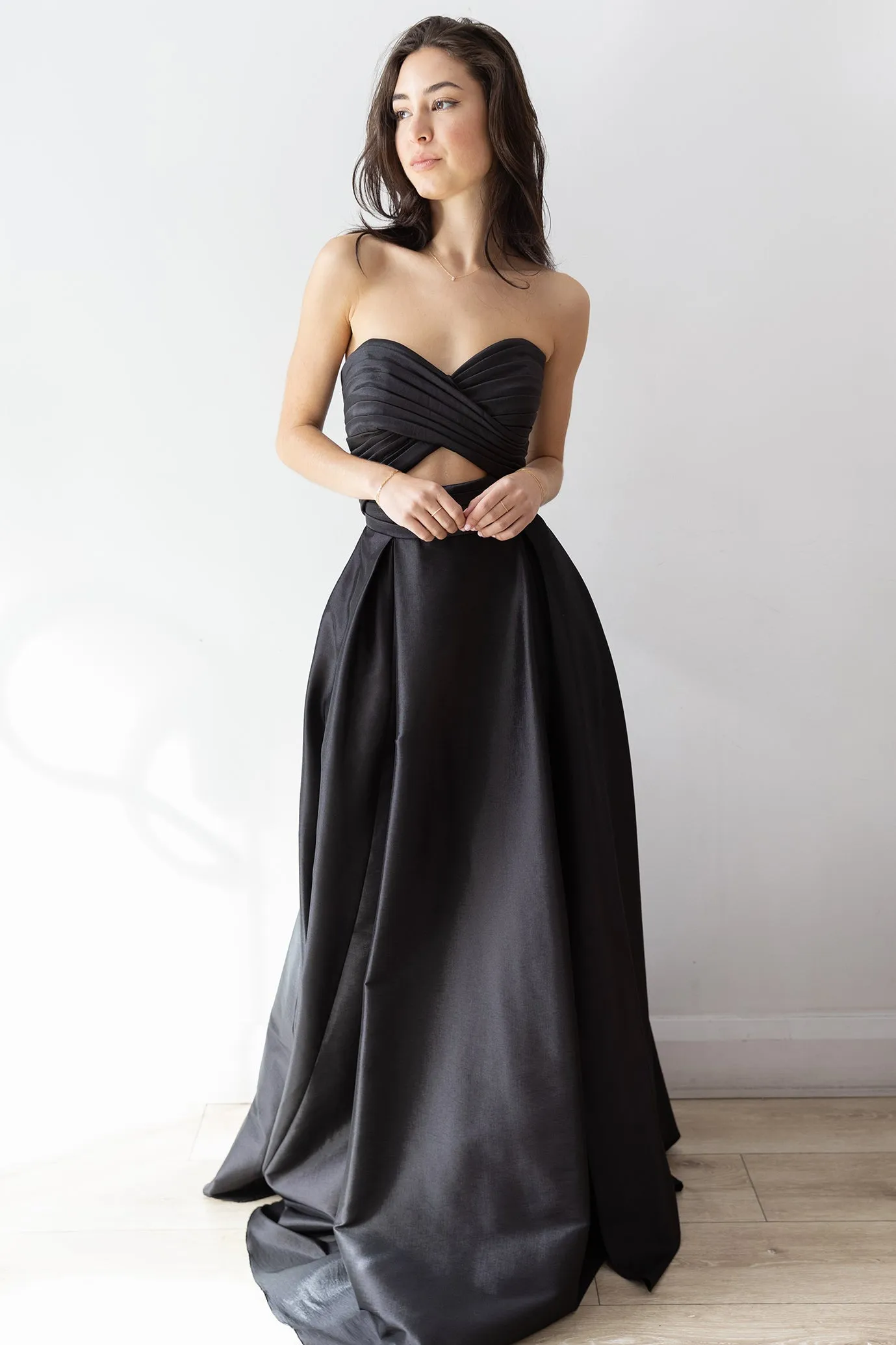 Hana Cutout Gown Black by HSH