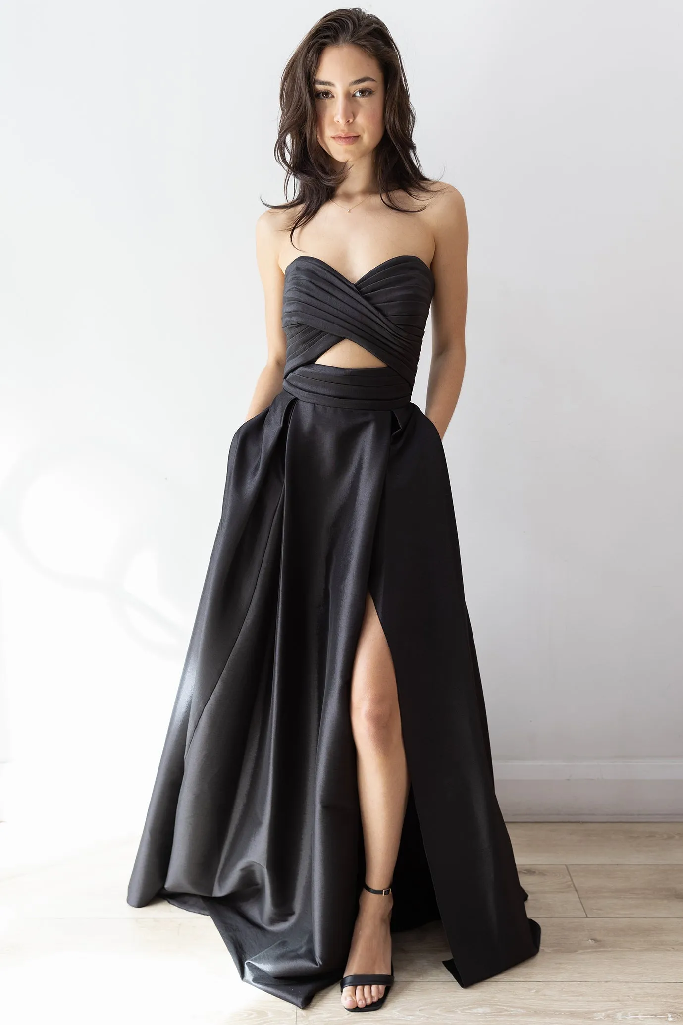 Hana Cutout Gown Black by HSH