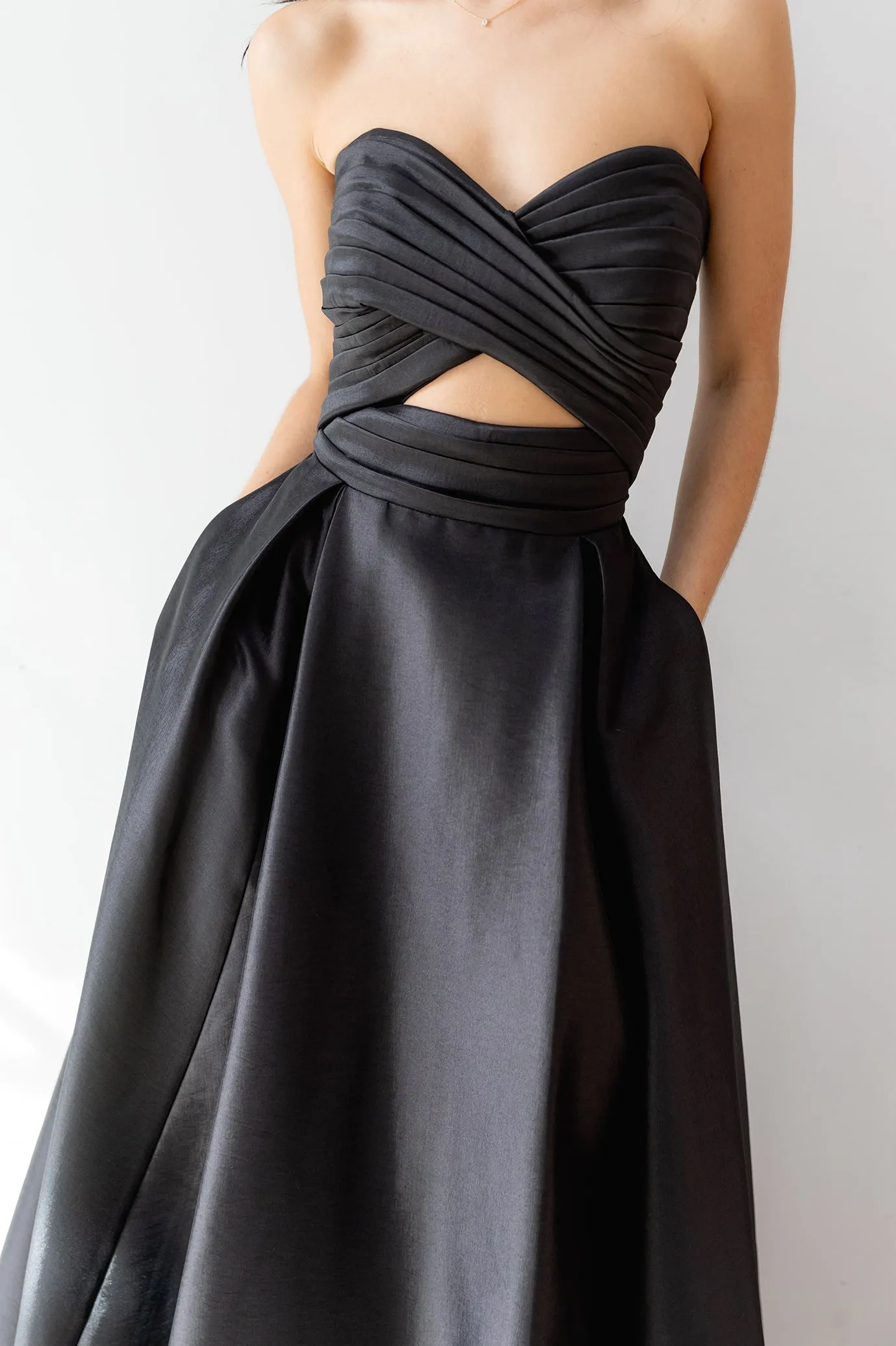 Hana Cutout Gown Black by HSH