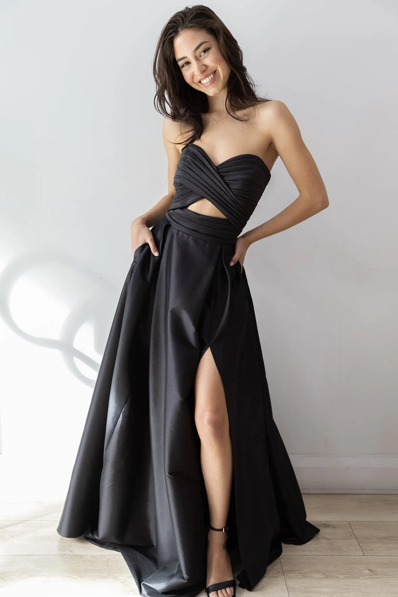 Hana Cutout Gown Black by HSH