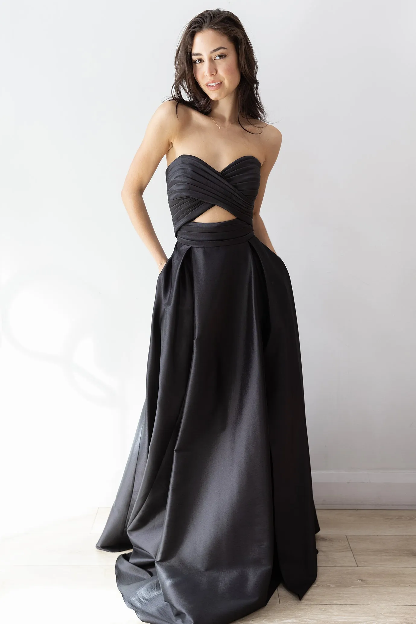 Hana Cutout Gown Black by HSH